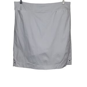 Prophecy Plus Denim Skort White sz 14